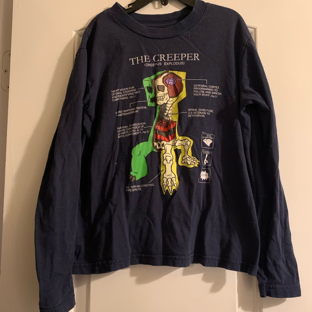 Boys Creeper Anatomy Long Sleeve Tee
